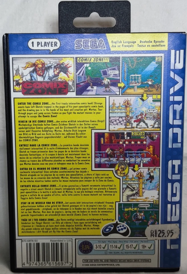 Comix Zone + Limited Edition CD - mit Handbuch Sega Mega Drive  - Bild 4 von 4