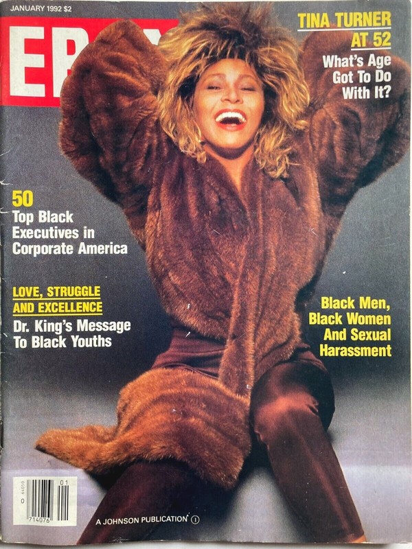 VINTAGE-Ebony Magazine January-1992-TINA TURNER, DR. MARTIN LUTHER KING JR.
