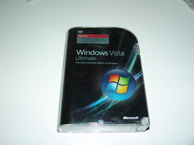 Microsoft Windows Vista Ultimate Upgrade 32 & 64 Bit Genuine Retail 2-Discs