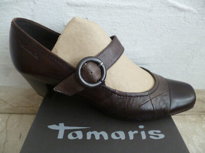 Tamaris Pumps Ballerina Ballerinas Slipper Schuhe Halbschuhe braun