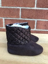 Stepping Stones baby Brown Bootie Boots Size 9-12 months gently Used