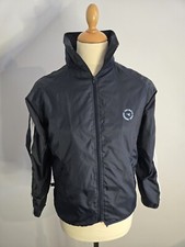 DIADORA Lightweight Summer Jacket Full Zip Blue Waterproof Retro Y2K VGC UK 12