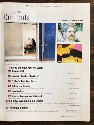 ARTnews Magazine June 2006 - Bild 2 von 4