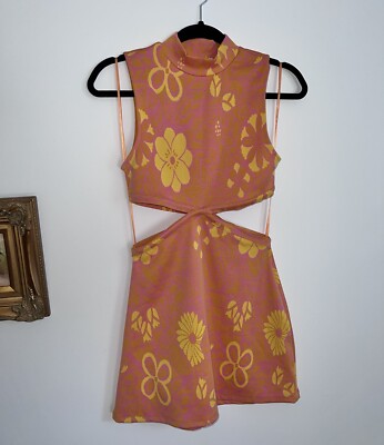 Zara Dress Floral Cutout | eBay