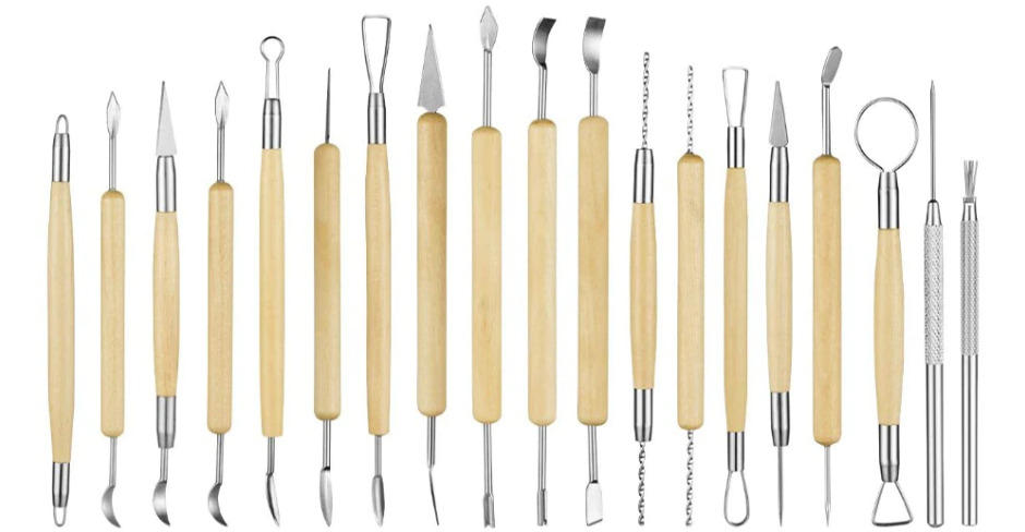 Clay Tool Sculpting Kit Set Artist Wooden Moulding Pottery Accessories Art  Apron