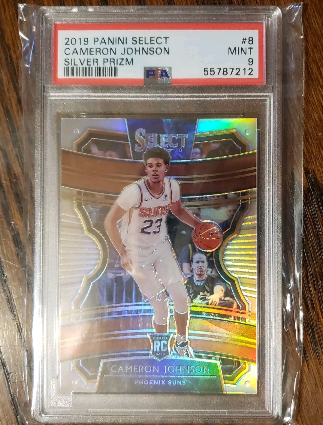 Cameron Johnson RC 2019-20 Select #8 Concourse Silver Prizm PSA 9 Suns Rookie