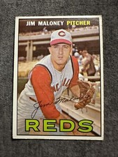 1967 Topps # 80 Jim Maloney  Cincinnati Reds Vintage MLB