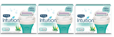 Schickk Intuition Sensitive Care with Aloe Refill Blade Cartridges, 9 Count