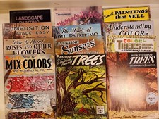 Vintage Walter Foster Painting Instructions & Patterns Acrylic Oil Water~ U PICK