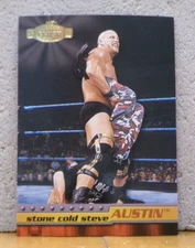 WWF CLASH FINISHING MOVE WRESTLING TRADING CARD STONE COLD STEVE AUSTIN STUNNER