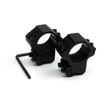 1 Pair Medium Profile 25mm Scope Rings Fit 3/8 in 11mm Dovetail