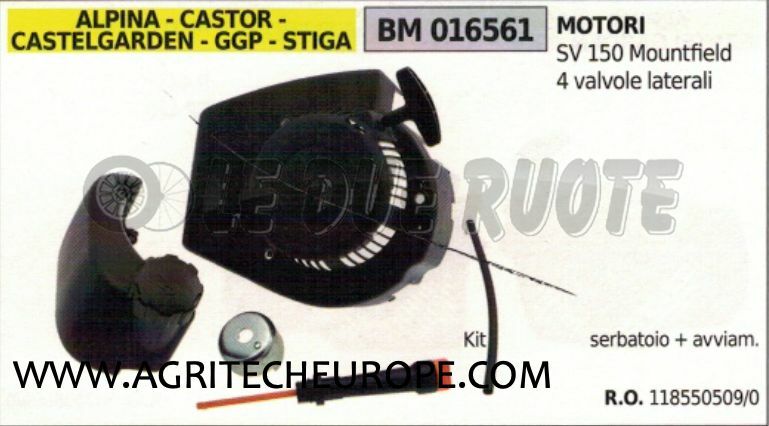 Kit Trasformazione 118550509 Avviatore e Serbatoio Stiga SV 150 GGP