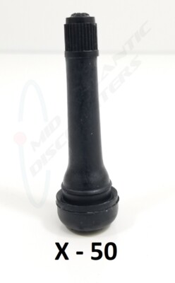 50 Wurth Snap-In Tire Valve Stems and Caps 2'' 60psi Max TR418