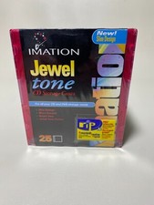 Imation 25 Pack CD / DVD Cases NOS Slim Line Jewel Tone Colors Storage New