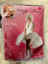 Marilyn Monroe Deluxe California Costumes White Dress NEW Womens M Medium