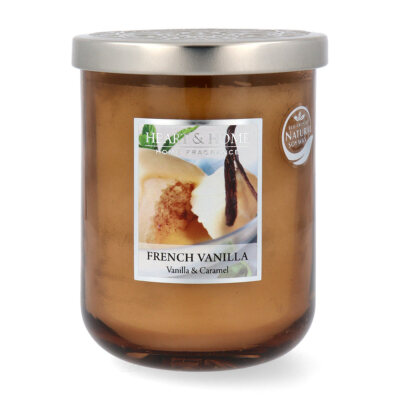 Heart & Home Duftkerze French Vanilla Cupcake Grosses Glas 340 g