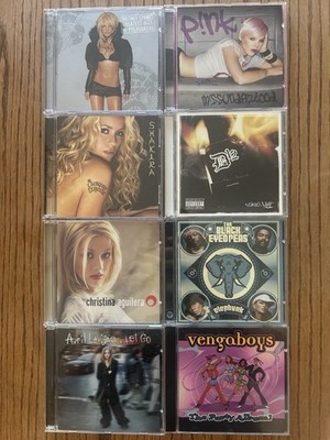 2000s Pop Hip Hop CD Lot Britney Pink Shakira Avril Vengaboys BEP 8 CDs
