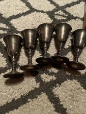Vintage Valero Goblets Set Of Five 