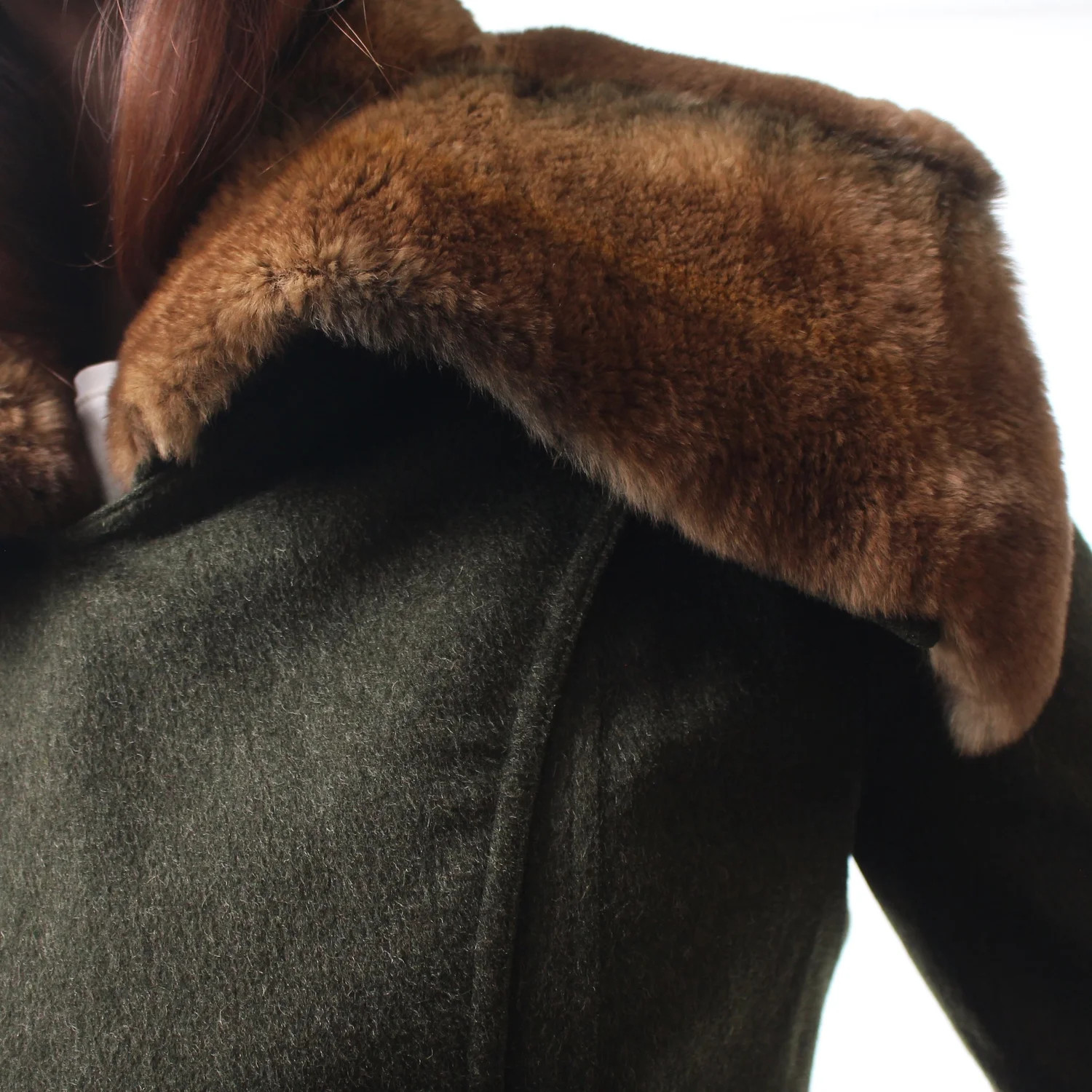 Vintage Fendi Fur Collar Wool/Alpaca Coat image 2