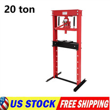 Hydraulic Shop Press Floor Shop Equipment 20 Ton Jack Stand H Frame Adjustable