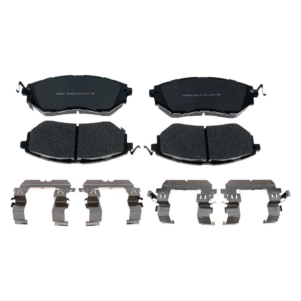 Kit de rotores de freno delanteros + pastillas de cerámica y herrajes para Subaru Legacy 2006-2013 Foto 2 de 4