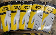 New Callaway Dawn Patrol Leather Golf Gloves 5 Packs Size ML