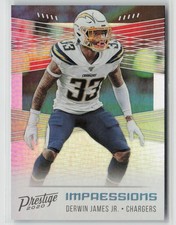 2020 Panini Prestige Impressions Derwin James Jr. #IM-DA Los Angeles Chargers