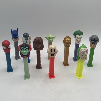 PEZ Dispenser Lot 11pc Slimy Sid Glow Vampire Halloween Star Wars Marvel