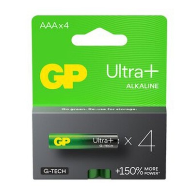 4x GP Ultra+ AAA Alkaline Batterien 1,5V LR03 High Performance