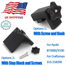 Miter Fence Holder/Clamp For Ryobi BT3000 BT3100 Fits Craftsman 315.218290 Black