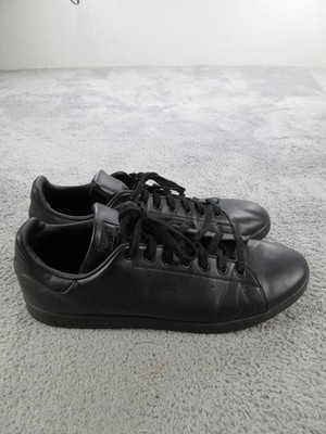 Adidas Stan Smith Shoes Mens Size 13.5 Black Leather Sneakers Low Top FX5499