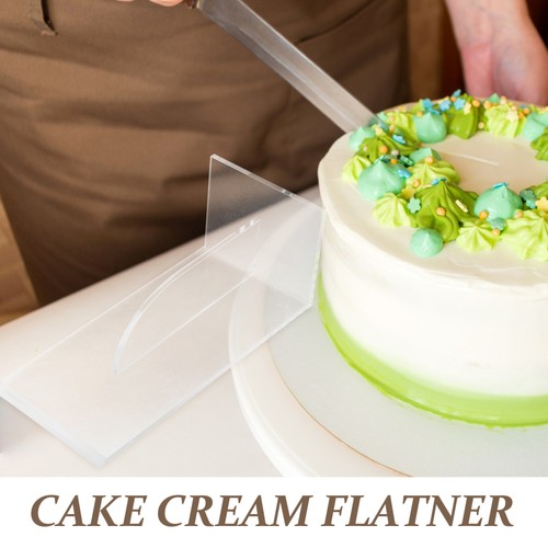 Sharp Edge Smoother by Carol Acrylic Scraper Fine Workmanship Baking Gadget - Picture 8 of 12