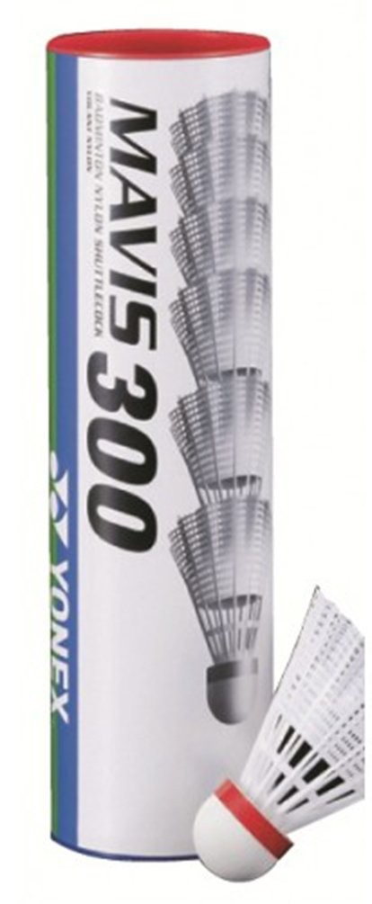 YONEX Mavis 300 Badminton Fast Speed Shuttlecocks Red One Size, Multi-coloured
