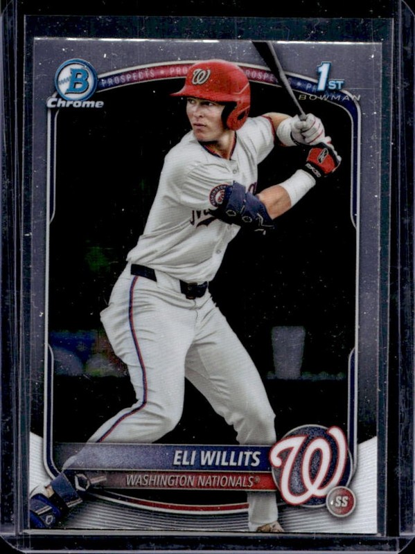 2025 Bowman Draft Eli Willits Chrome 1st Prospect #BDC-1 Nationals