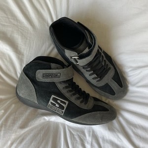 Simpson Racing Shoes Men’s Size 7 MT100BK Mid Top SFI 3.3/5 Black/Gray