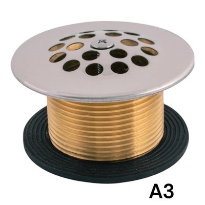 Trip Lever Chrome Plated Brass Bath Drain Assembly with Drain Washer, 1-1/2 I...