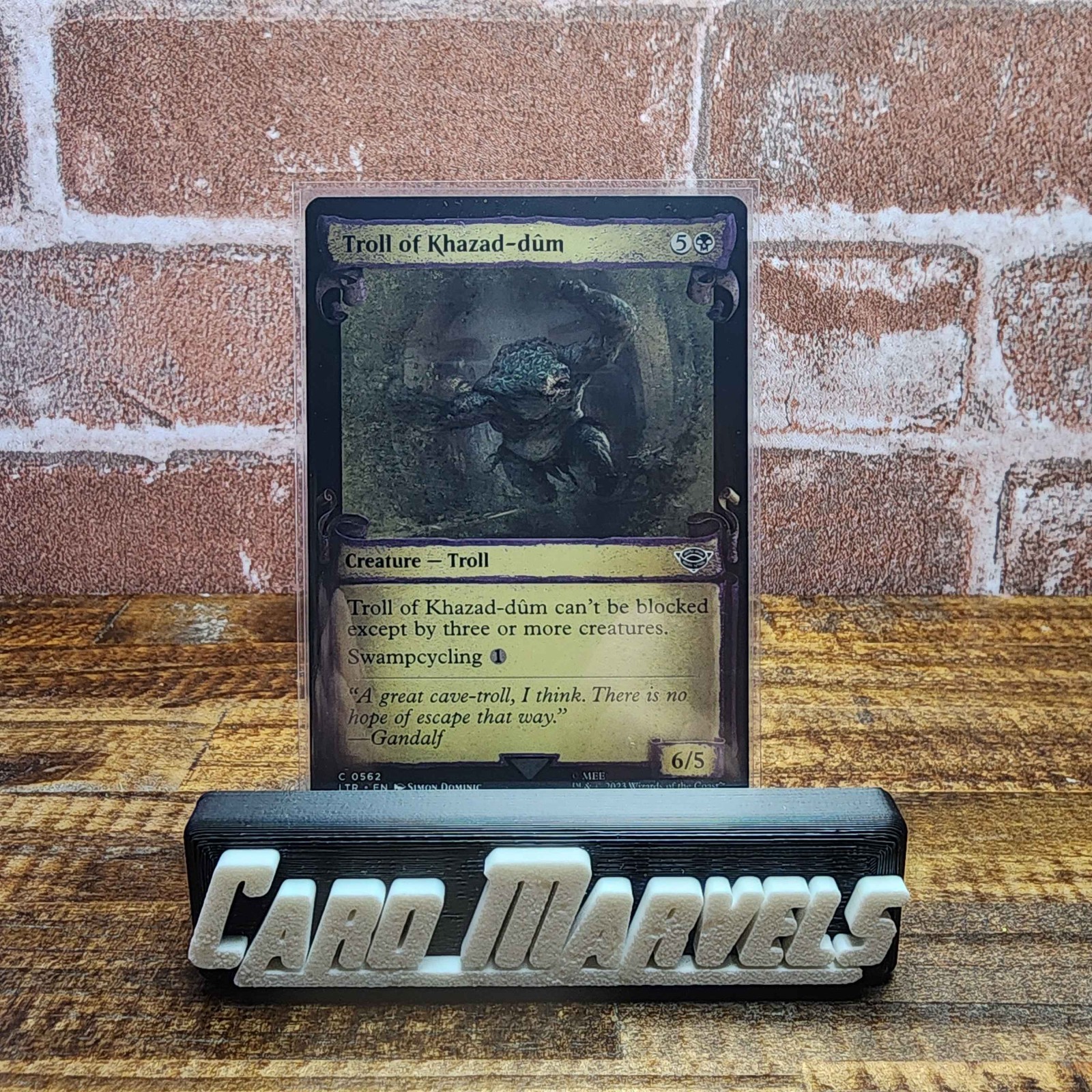 Troll of Khazad-dum (Showcase Scrolls) Universes Beyond: the Lord of the Rings: Tales of Middle-Earth Regular