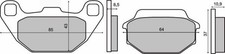 Fits RMS 22 510 2710 BRAKE PADS. MOTO. KYMCO 50-125-150CC