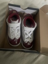 Nike Air Jordan 11 Retro Low Toddler White Maroon Size 9C With Box