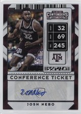 2020-21 Contenders Draft Picks Sticker Conference Ticket /99 Josh Nebo Auto 5w5