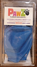 Protex PawZ Medium Dog Boots Blue 12 pack Water Proof Disposable Reusable