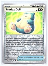 SNORLAX DOLL 175/182 REVERSE HOLO PARADOX RIFT POKEMON TCG CARD