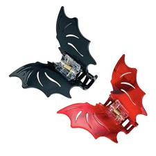 Halloween Bat Shape Hair Clip Gothic Hair Accessory Hollow Out Hair Claw Clip