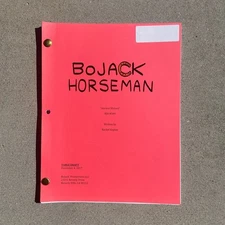 Bojack Horseman 2017 Ancient History Episode Original Used Table Draft Script