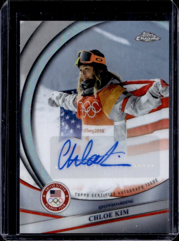 2026 Topps Chrome US Winter Olympics Chloe Kim Auto Autograph #BCA-CKI