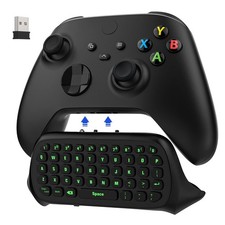 MoKo Green Backlight Keyboard for Xbox One Controller, Series X/S, Black