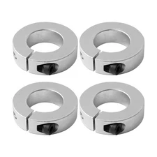 4 Pack 28mm Bore One Piece Shaft Collar Clamp Style with M6 Set Screws