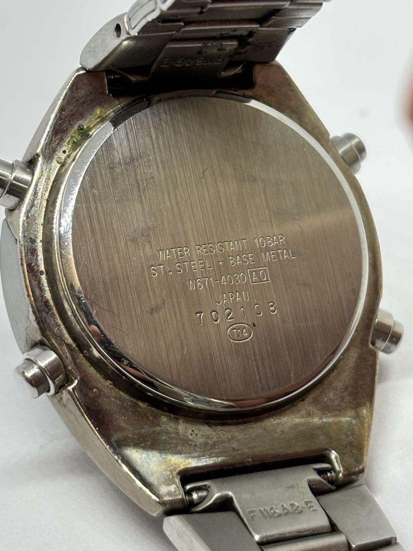 Seiko Alba Spoon W671 4030 Digital Watch Retro Vintage Japan