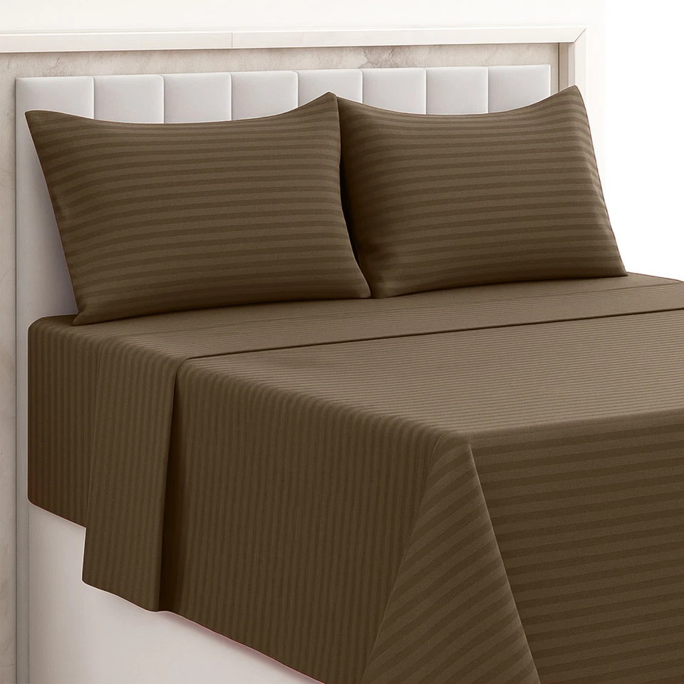 Juego de sábanas de microfibra ultra suaves de lujo de bolsillo profundo de 4 piezas