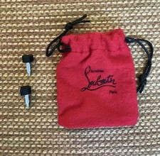 .3125 L x .3125 W Authentic Louboutin Heal Replacements x2 w/ Dust Bag